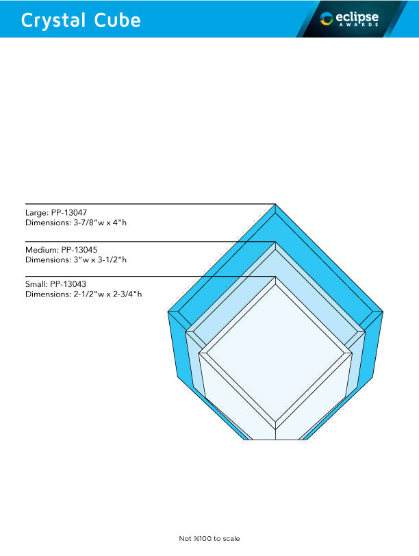Crystal Cube Award Trophy Eclipse Awards   
