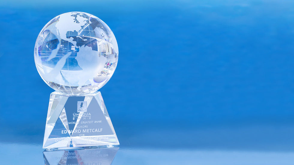 Crystal Globe Award Trophy Eclipse Awards   