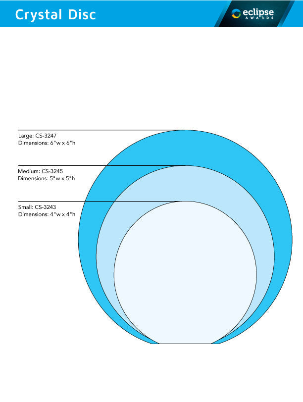 Crystal Disc Award Trophy Eclipse Awards