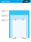 High Profile Rectangular Glass Wall Plaque