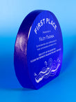 Recycled Glass Award - Cobalt Crescent Trophy Eclipse Awards   