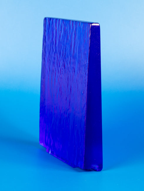 Recycled Glass Award - Cobalt Rectangle Trophy Eclipse Awards   