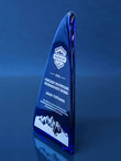 Recycled Glass Award - Cobalt Tower Trophy Eclipse Awards   