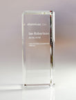 Crystal Pillar Award Trophy Eclipse Awards Medium